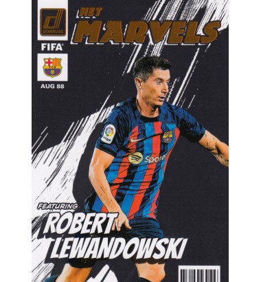DONRUSS SOCCER 2022-2023 Net Marvels Robert Lewandowski (FC Barcelona)